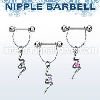 npdl20 straight barbells surgical steel 316l nipple