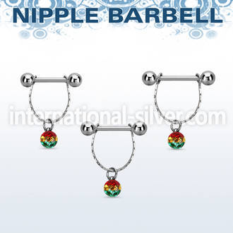 npdl31 straight barbells surgical steel 316l nipple
