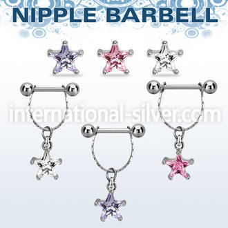 npdl34 straight barbells surgical steel 316l nipple
