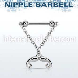 npdl36 straight barbells surgical steel 316l nipple