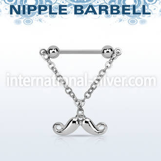 npdl38 straight barbells surgical steel 316l nipple