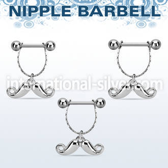 npdl41 straight barbells surgical steel 316l nipple