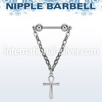 npdl50 surgical steel 14g barbell nipple piercing