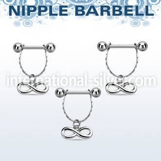 npdl6 straight barbells surgical steel 316l nipple