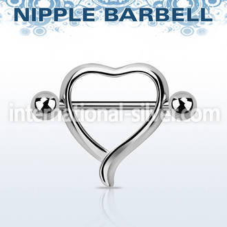 npsh11 straight barbells surgical steel 316l nipple