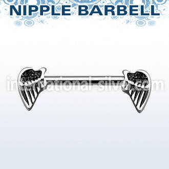 npsh16 straight barbells surgical steel 316l nipple