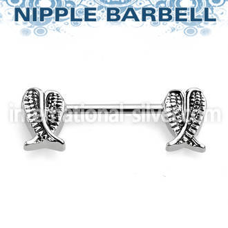 npsh4 straight barbells surgical steel 316l nipple