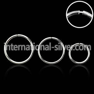 nr31 seamless segment rings silver 925 nose