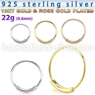 ns01 nose hoop silver 925 nose