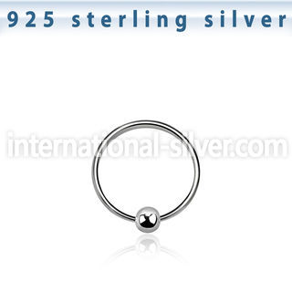ns05 nose hoop silver 925 nose