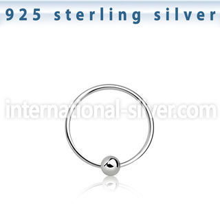 ns06 nose hoop silver 925 nose
