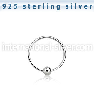 ns06 nose hoop silver 925 nose