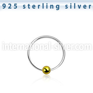 ns06gb nose hoop silver 925 nose