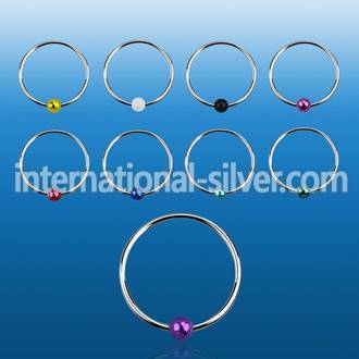 ns06kb nose hoop silver 925 