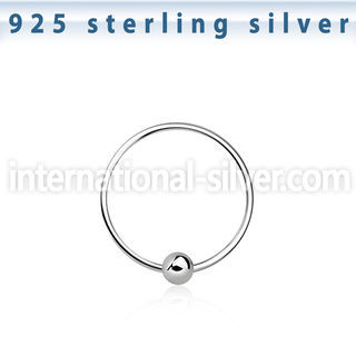 ns07 nose hoop silver 925 nose