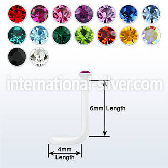nsac1s acrylic nose screws and nose studs nose piercing
