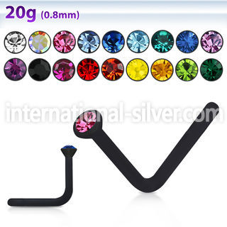 nsack2 l shape nose studs acrylic body jewelry nose