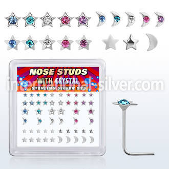 nsbxm8m 925 silver nose screws and nose studs nose piercing