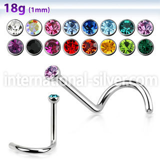 nsc18 l shape nose studs surgical steel 316l nose