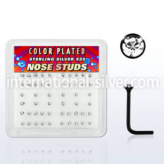 nsrbbxc l shape nose studs silver 925 nose