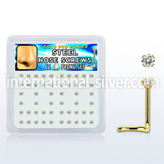 nwtz2xc anodized surgical steel nose screws and nose studs nose piercing