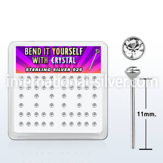 ny14cx bend it to fit nose studs silver 925 nose