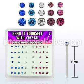 nybxmm2 bend it to fit nose studs silver 925 nose