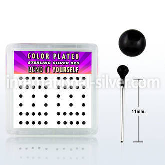 nykbbx2 bend it to fit nose studs silver 925 nose