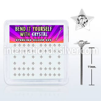 nysarbxc bend it to fit nose studs silver 925 nose