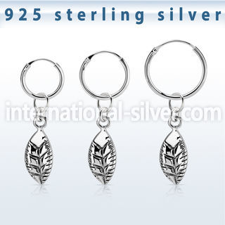 phod38 925 silver ear ring ear stud choose  piercing