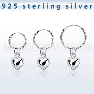 phod48 925 silver ear ring ear stud choose piercing