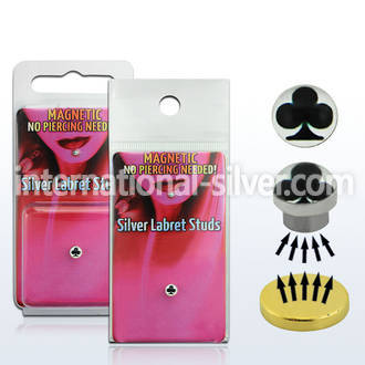 pkml12 fake illusion body jewelry silver 925 belly button