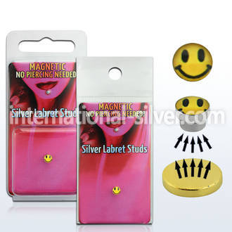 pkml5 fake illusion body jewelry silver 925 belly button