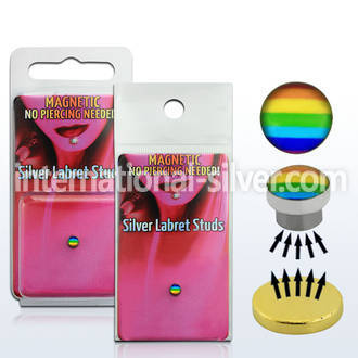 pkml7 fake illusion body jewelry silver 925 belly button