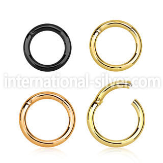 pvd plated steel hinged segment ring, 12g (2mm) 