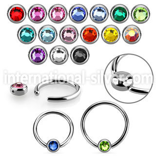 rccr3 hoops captive rings surgical steel 316l nose