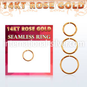 rsel18 seamless segment rings gold ear lobe