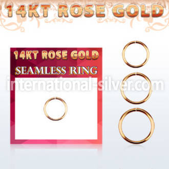 rsel20 seamless segment rings gold ear lobe