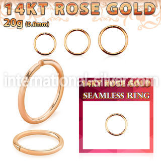 rsel20 seamless segment rings gold ear lobe