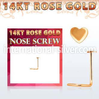 rsht l shape nose studs gold nose