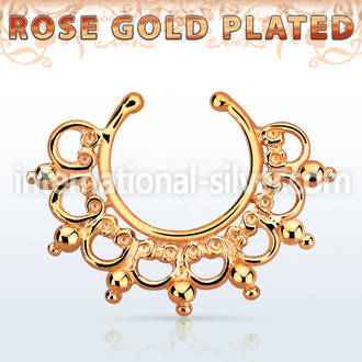 rssepd12 fake illusion body jewelry silver 925 septum