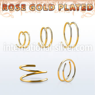 rsspr22 925 silver nose hoops nose  piercing