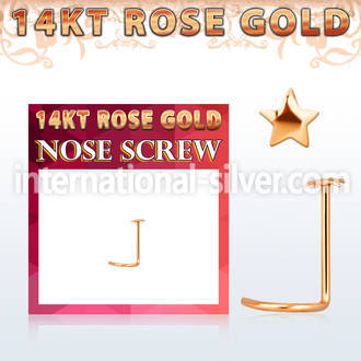 rsst l shape nose studs gold nose