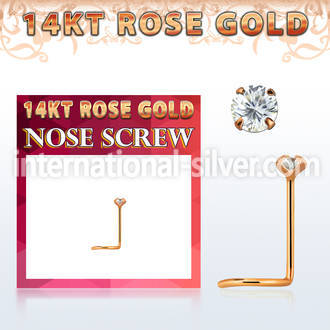 rszc1 l shape nose studs gold nose