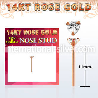 ryzhc1 bend it to fit nose studs gold nose