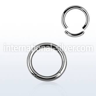 seg10 seamless segment rings surgical steel 316l ear lobe
