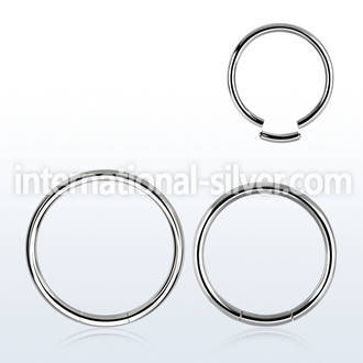 seg14 seamless segment rings surgical steel 316l ear lobe