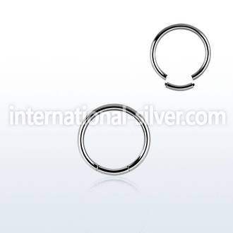 seg16 seamless segment rings surgical steel 316l ear lobe