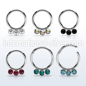 segh16f surgical steel seamless and segment rings ear othersear lobe eyebrow helix intim piercing