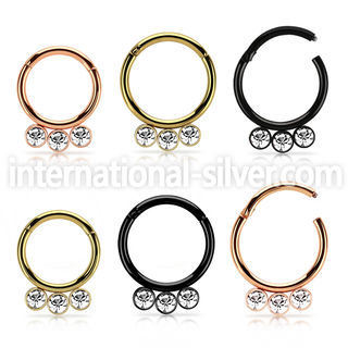 seght16f anodized surgical steel seamless and segment rings ear othersear lobe ear otherseyebrow helix intim septum piercing